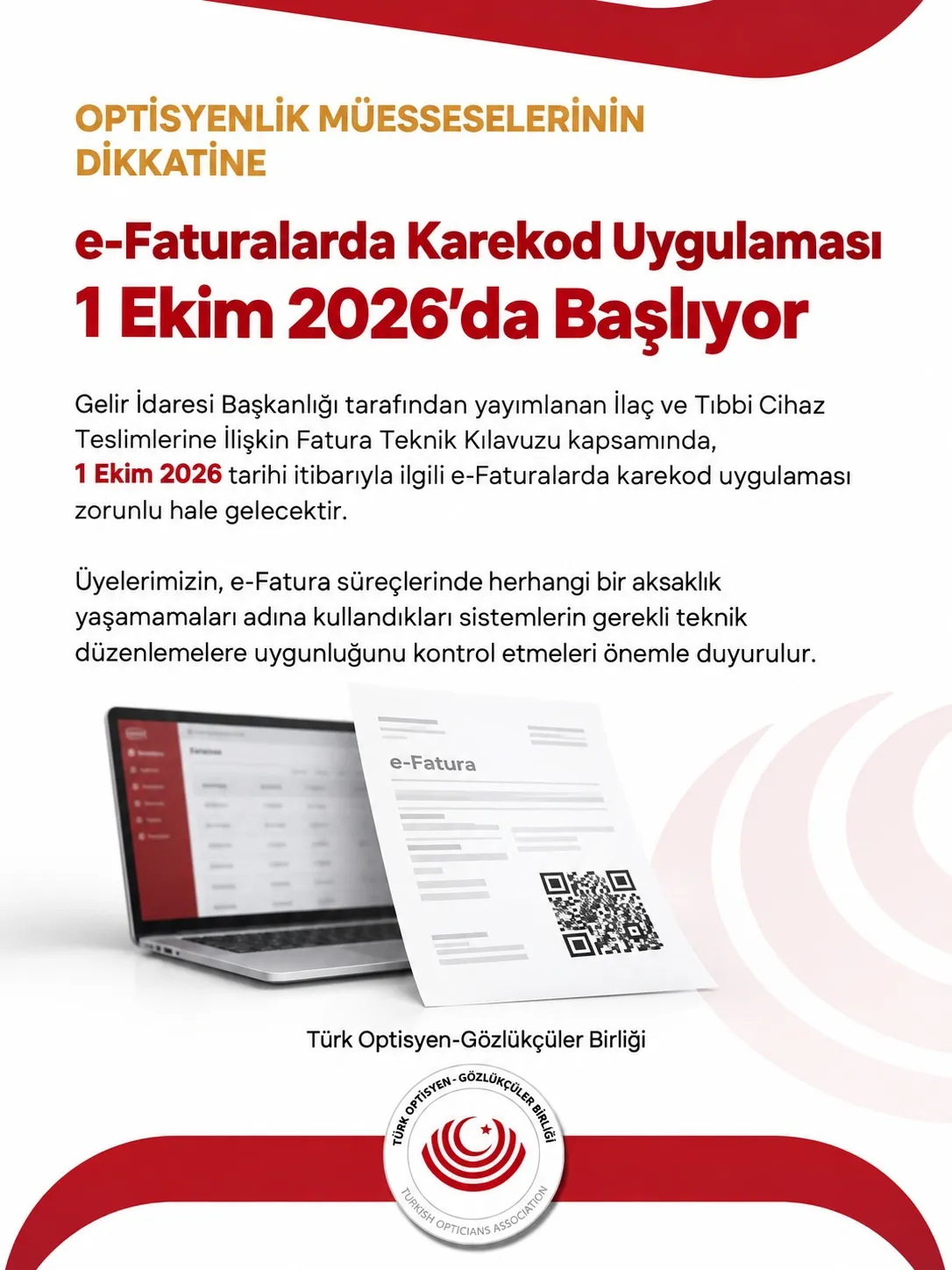 E-Faturalarda Karekod Bilgisinin Bulunması Zorunluluğu